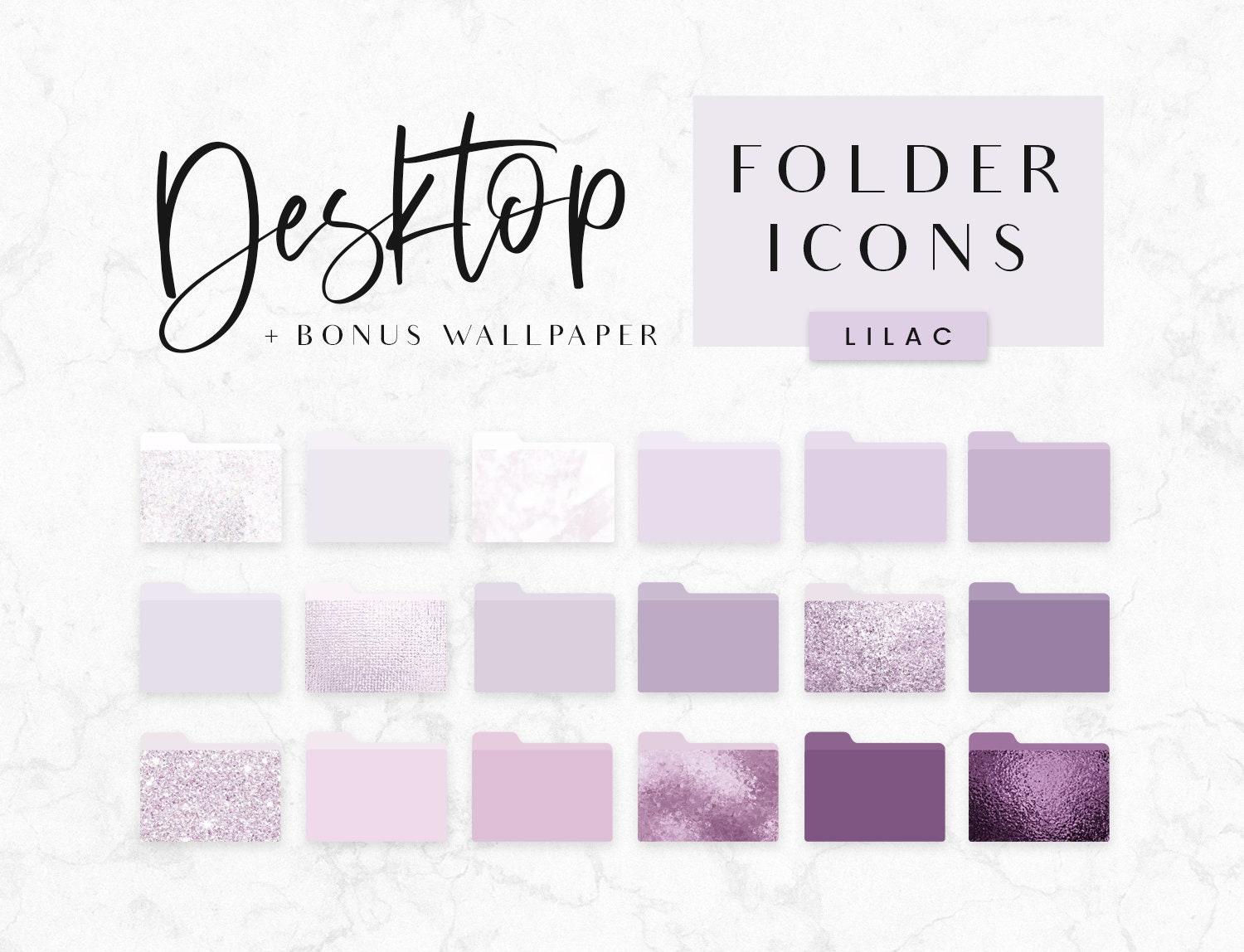 1500x1148 Desktop Folder Icon Purple Aesthetic Mac Icon PC Folder