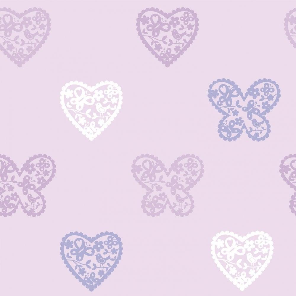 1000x1000 Butterflies Wallpaper Lilac / Purple