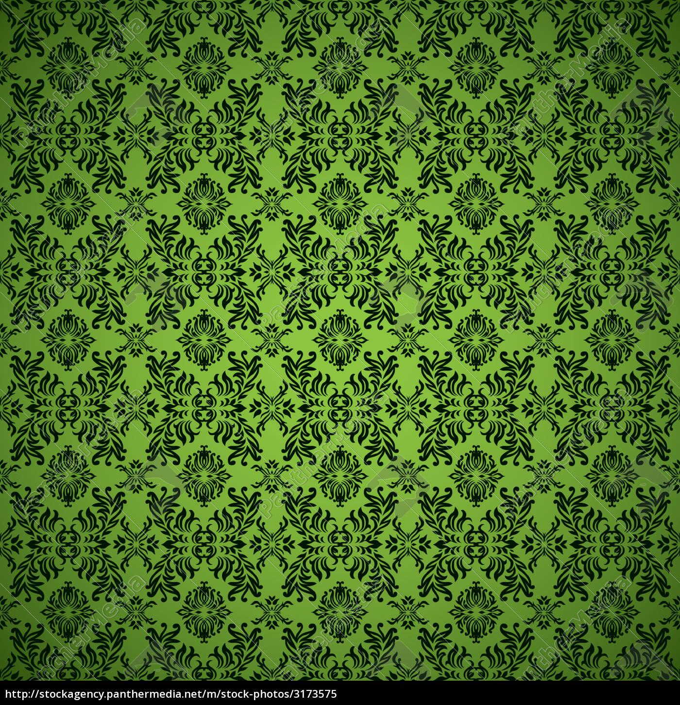 1400x1450 gothic seamless green wallpaper - PantherMedia Stock Agency
