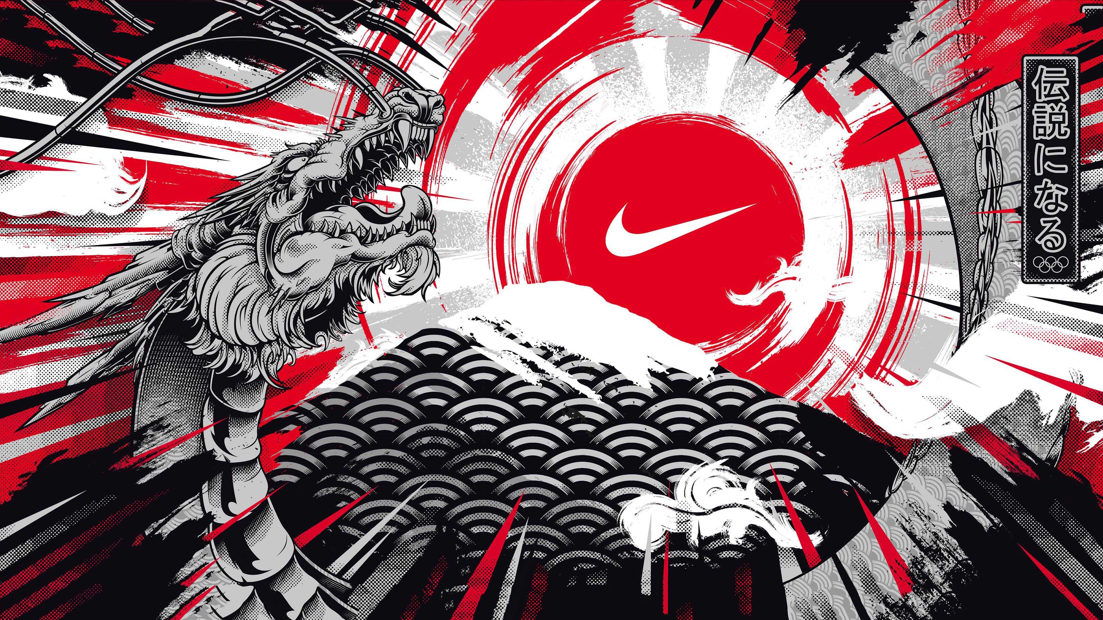 3840x2160 4K Japanese Dragon Wallpaper Free HD Wallpaper
