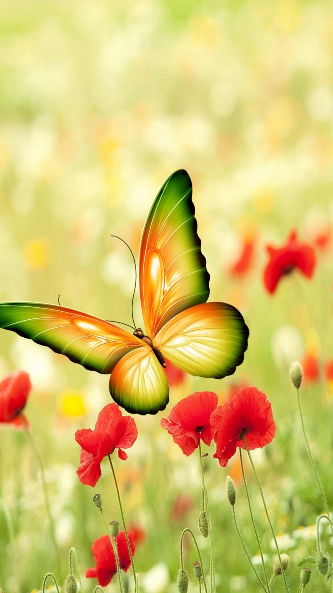 1080x1920 Butterfly iPhone Wallpaper Resolution Flower Butterfly Wallpaper HD