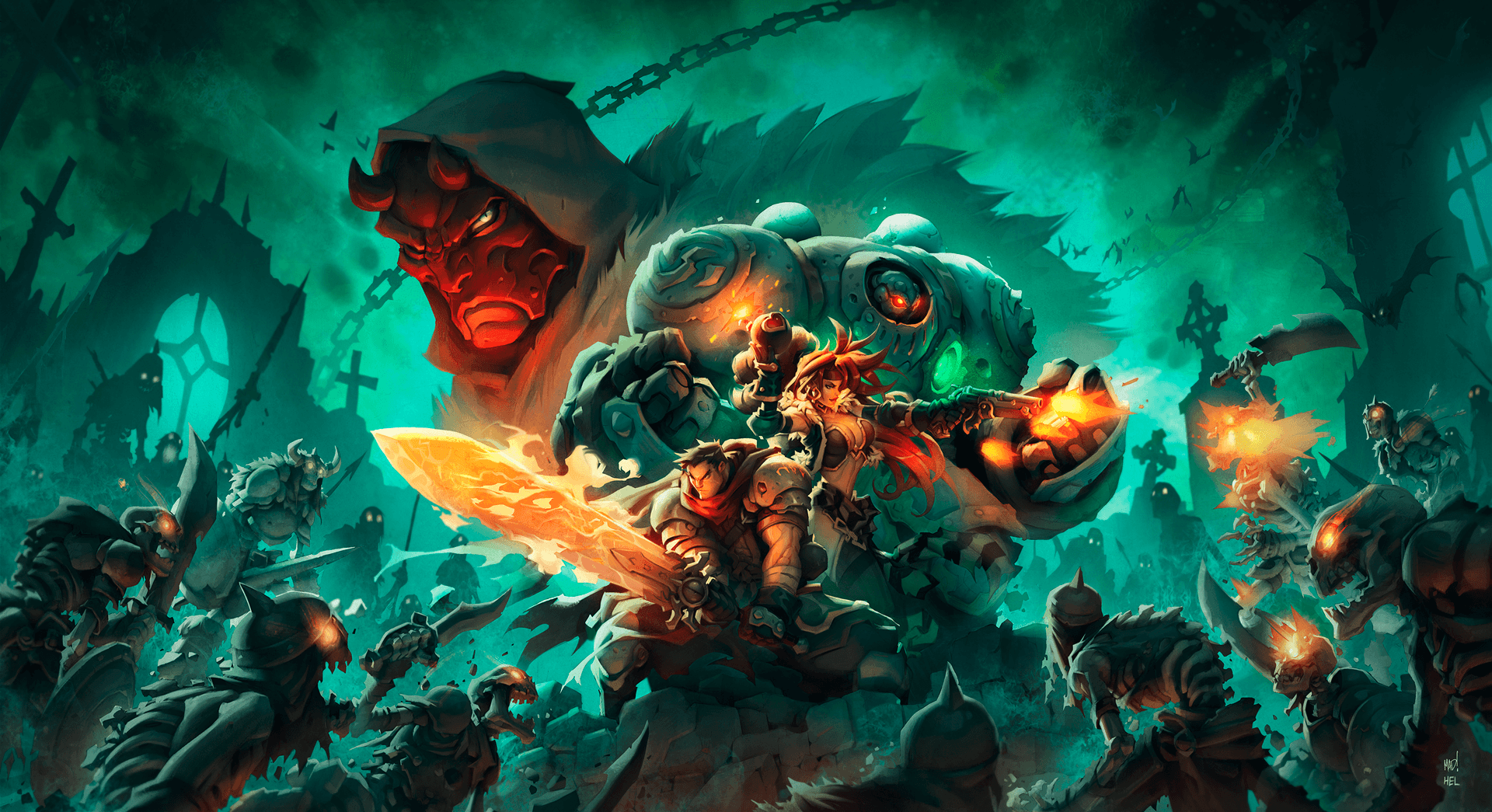 1920x1045 Battle Chasers: Nightwar Wallpaper