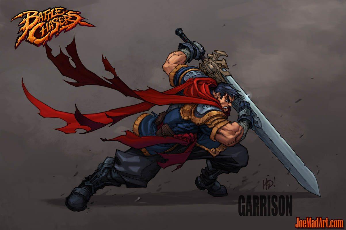 1203x800 joemadart.com: Battle Chasers Nightwar game Garrison 1st wallpaper