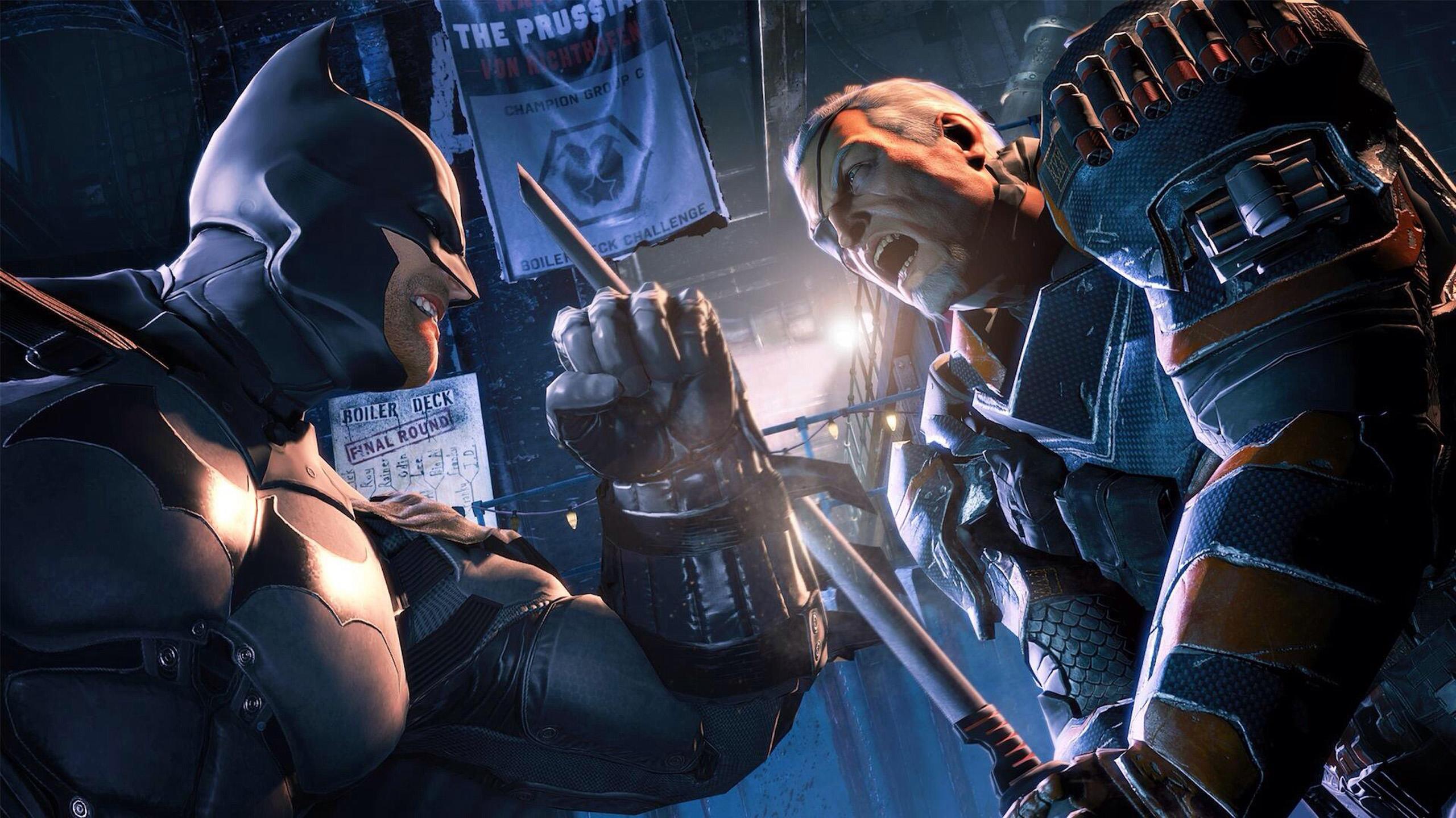 Arkham v. Дефстроук Бэтмен ориджин. Deathstroke Batman. Бэтмен летопись Аркхема.