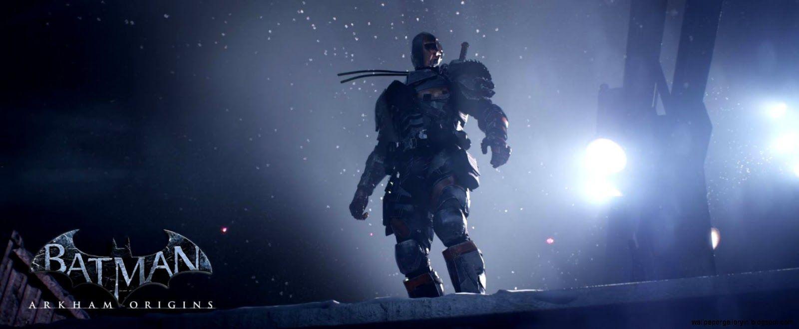 1600x660 Batman Arkham Origins Deathstroke Wallpaper