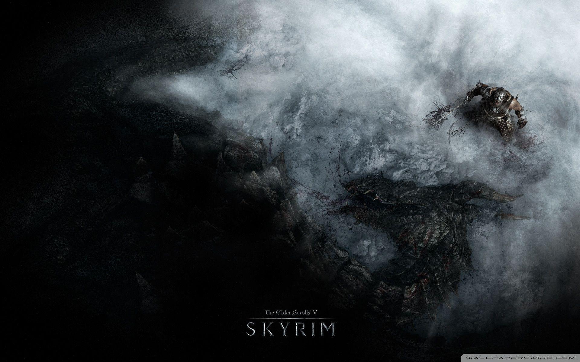 1920x1200 Dragon Skyrim Wallpaper HD