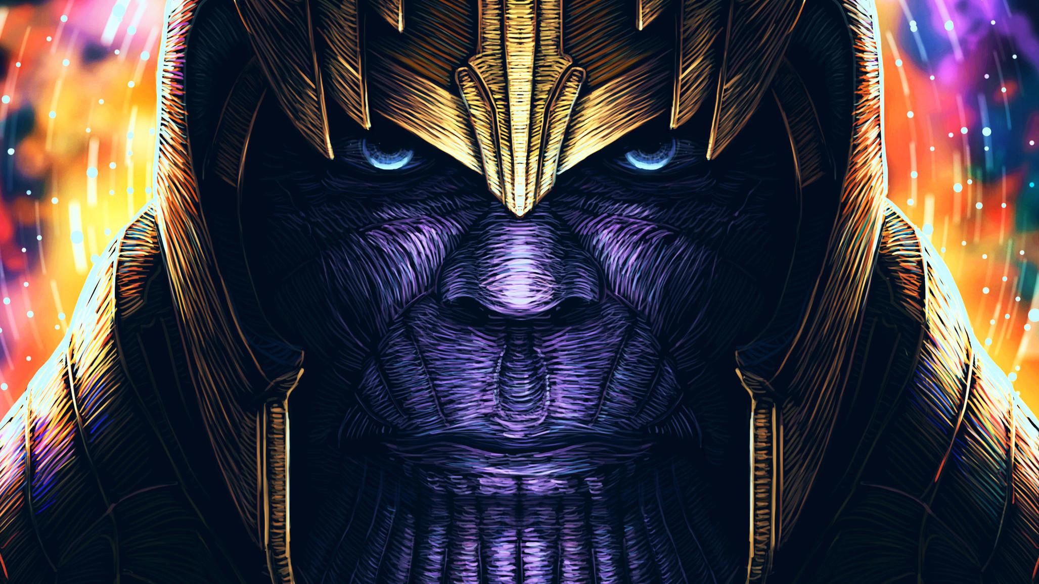 2055x1156 Marvel, Comics, Thanos, Art, Marvel Comics Wallpaper & Background Image