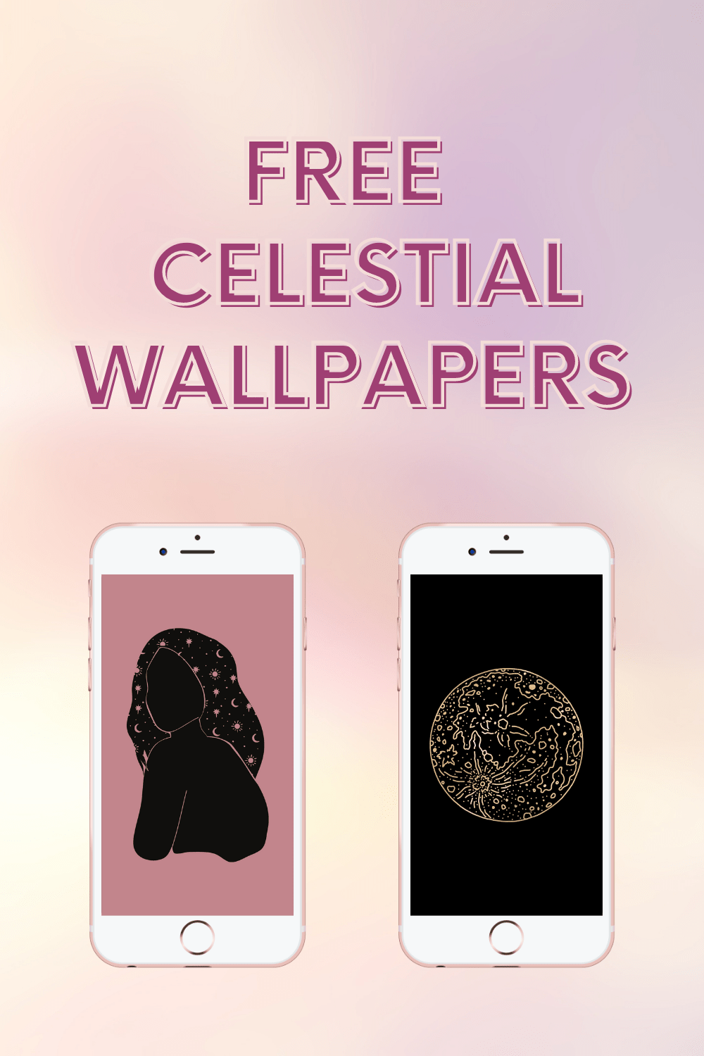 1000x1500 Free Celestial Wallpaper For Your Phone Violet Journal