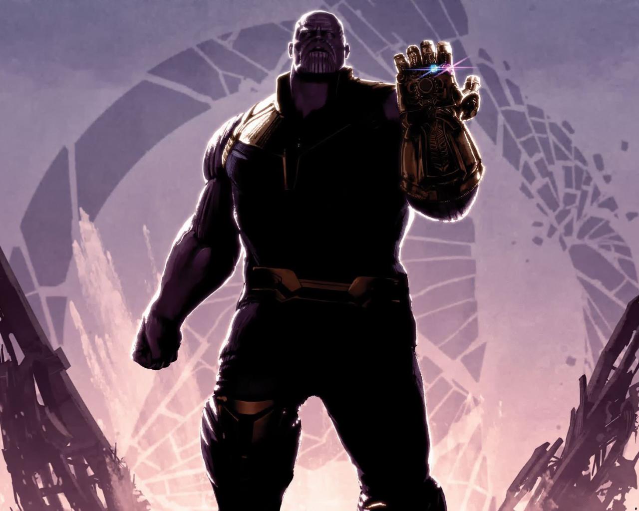 1280x1024 Super Villain, Thanos, Fan Art, Avengers Poster 4k Thanos