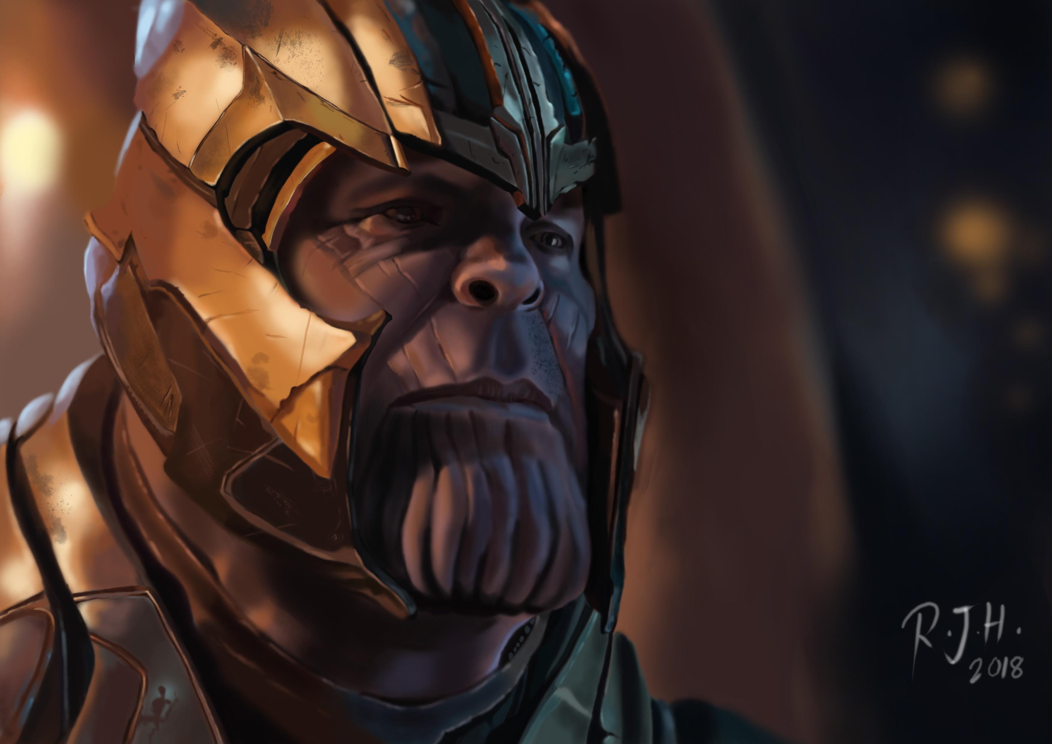 3508x2480 Thanos Art 4k, HD Superheroes, 4k Wallpaper, Image, Background, Photo and Picture