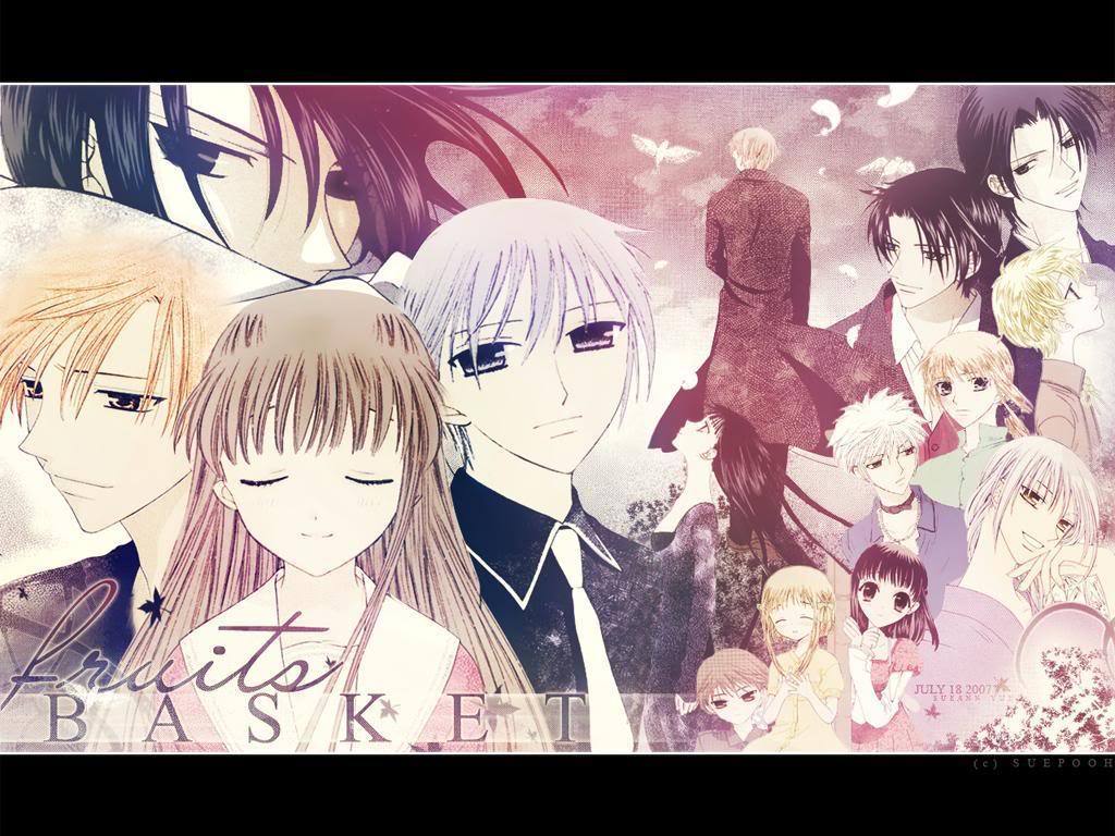 1024x768 Fruits Basket Wallpaper