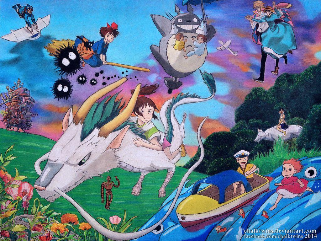 1024x768 Tribute to Studio Ghibli