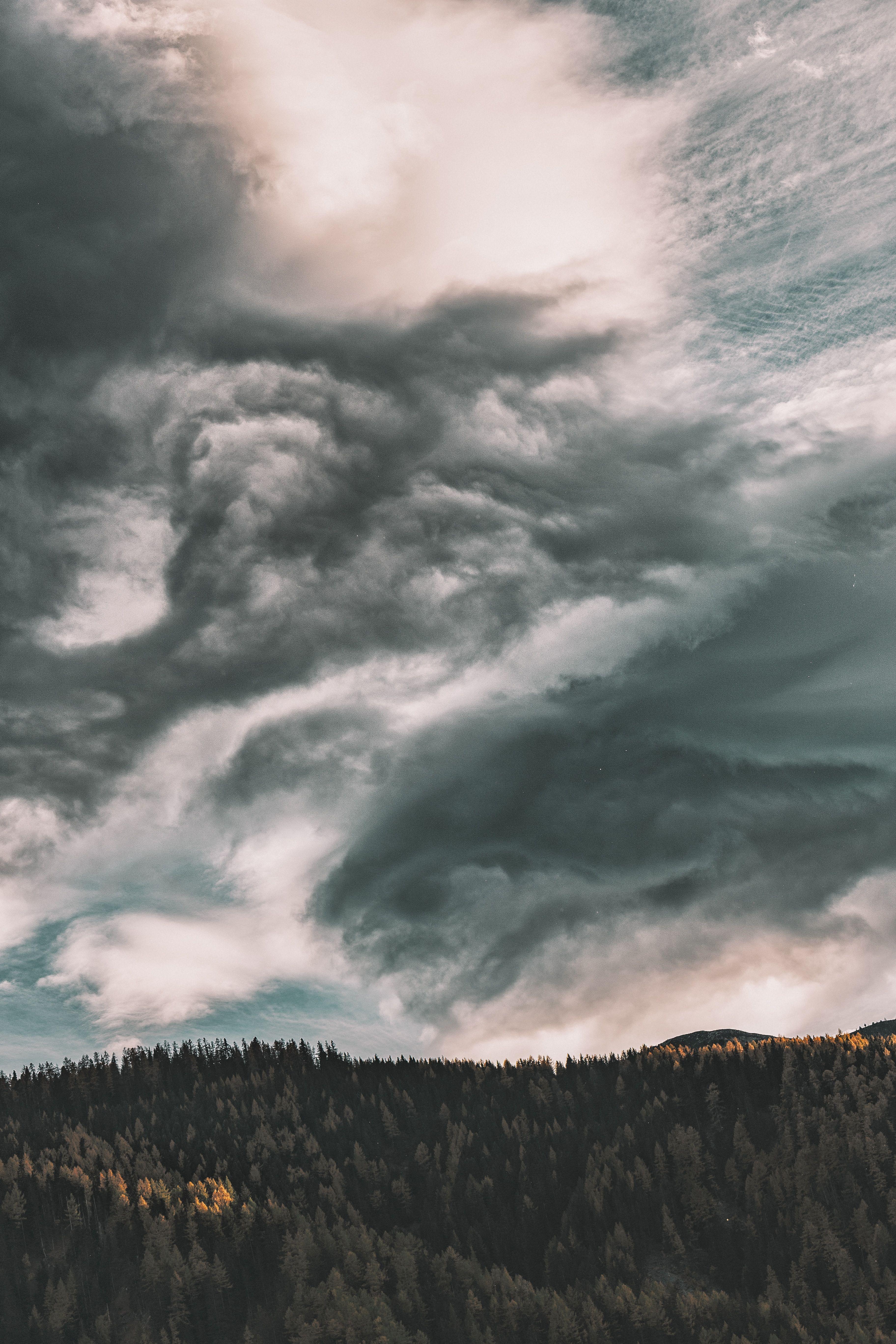 3648x5472 A dramatic sky , Canon, Canon EOS 6D, #EEE3E1. Storm wallpaper, Forest photography, Snow clouds