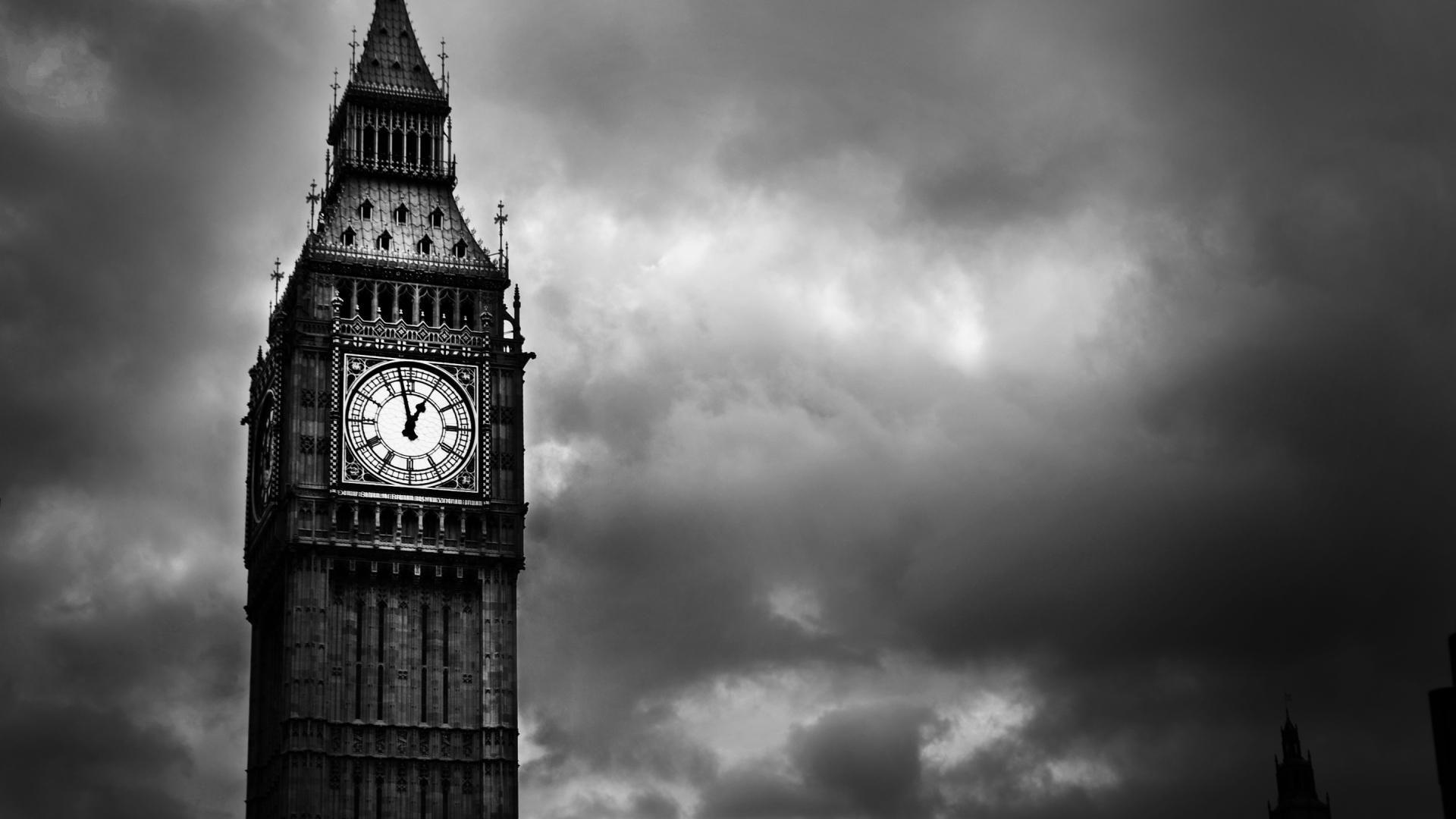 1920x1080 Download London Black And White Wallpaper Full HD #q20e8. Big ben, London wallpaper, Beautiful london