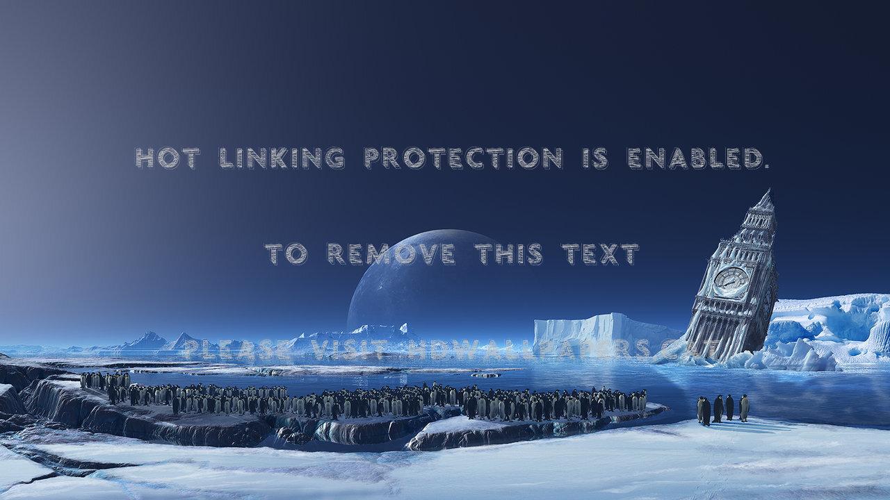 1280x720 penguins london big ben winter earth warming