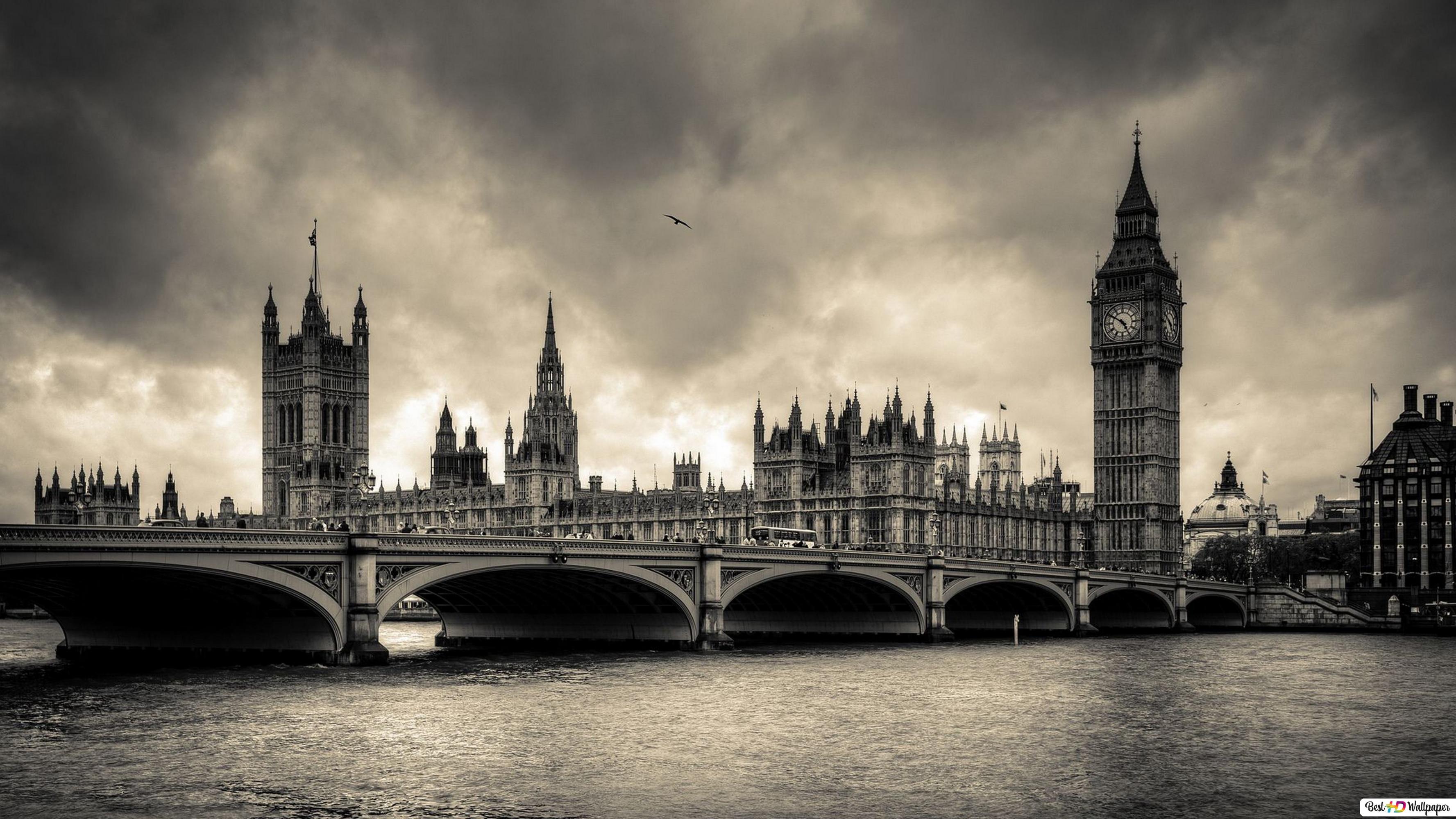 3554x1999 London old vintage city HD wallpaper download