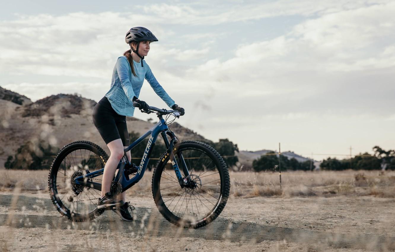 1332x850 Wallpaper girl, bike, bicycle, girls, mtb, Sport, Mountain Bike, Bike •, SANTA CRUZ image for desktop, section спорт