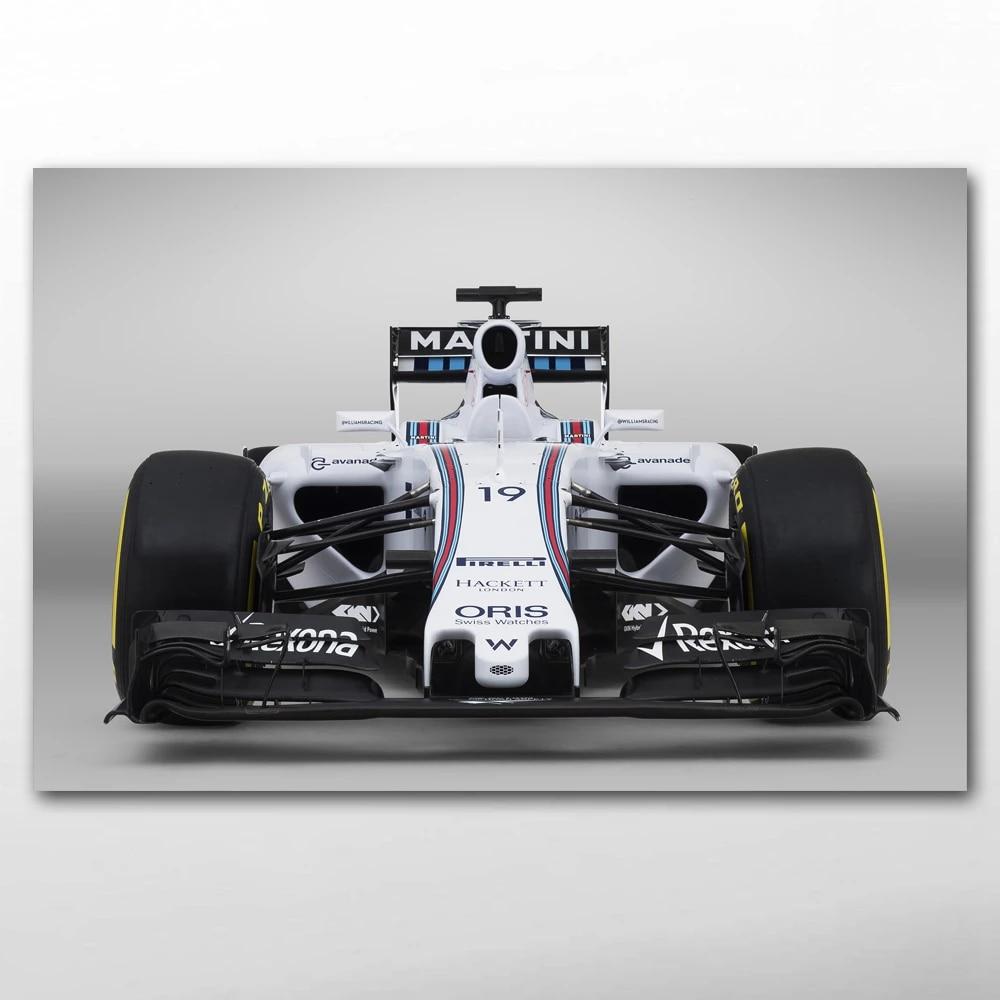 1000x1000 Formula 1 Race Car White Car Wallpaper Canvas Posters and Prints Wall Art Paintings for Living Room Decor. Painting & Calligraphy