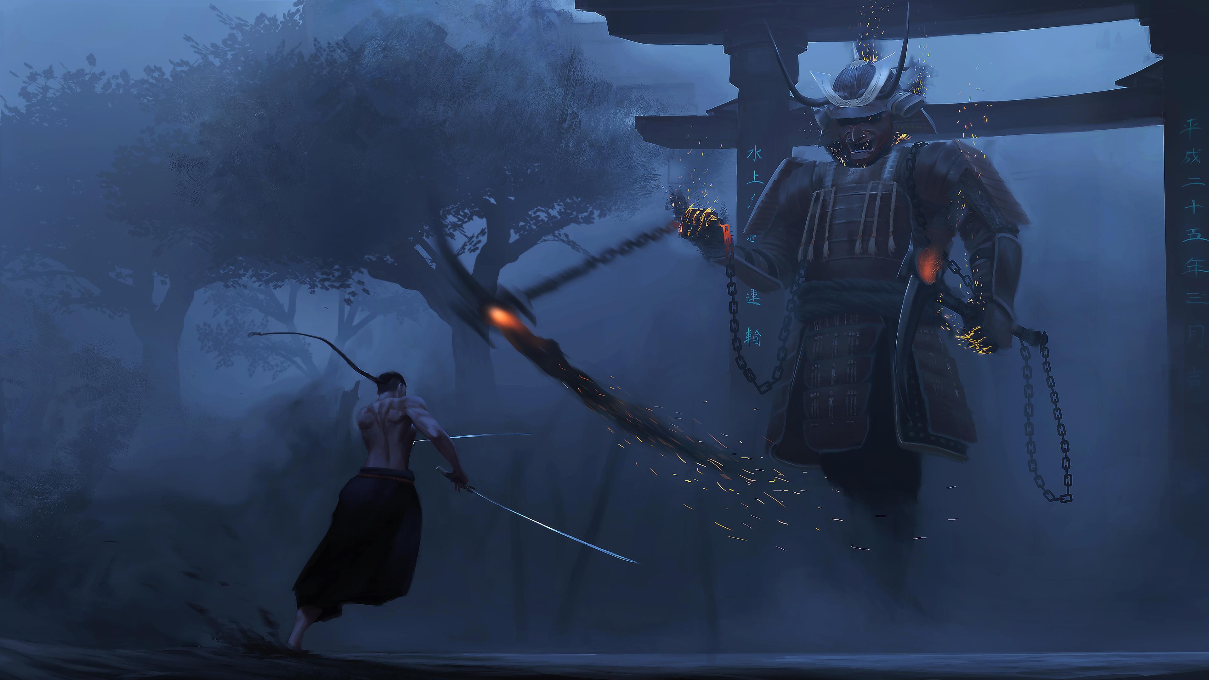 Cập nhật nhiều hơn 91 hình nền samurai mặt quỷ 4k mới nhất  POPPY