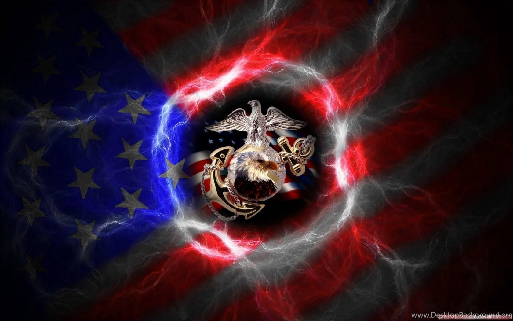 1680x1050 Awesome Marine Corps Logo Wallpaper Desktop Background