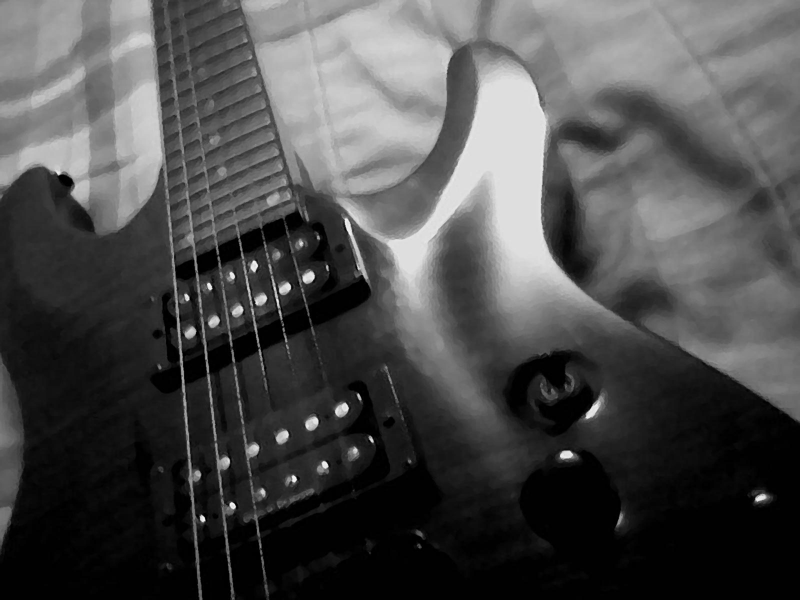 1600x1200 Black guitar wallpaper. Black guitar