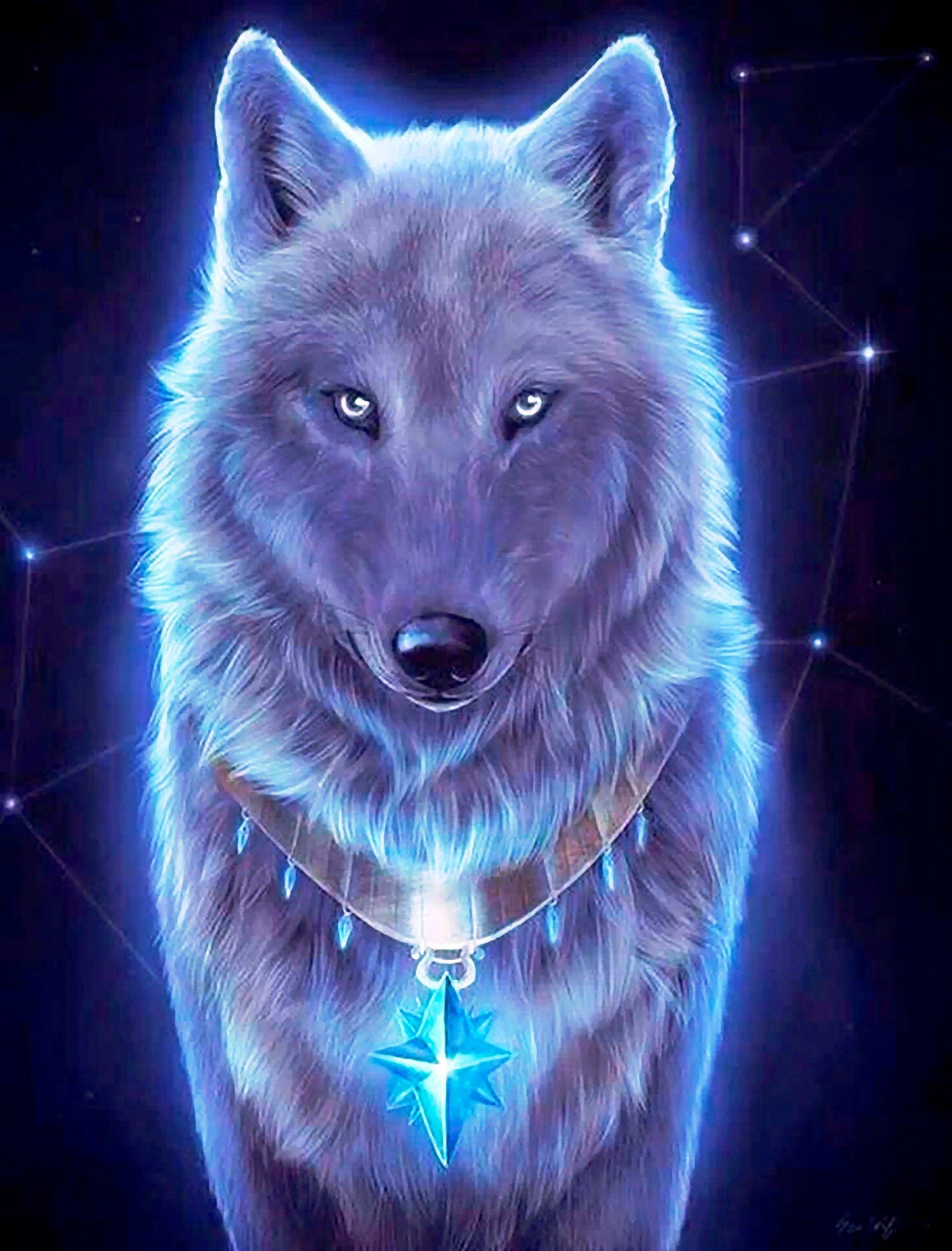 2093x2749 Wolf Spirit HD Wallpaper