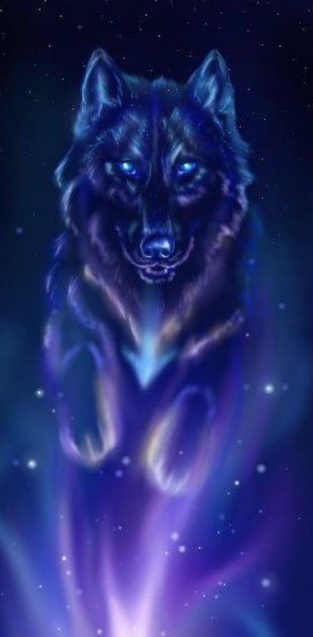 630x1280 Wolf spirit wallpaper