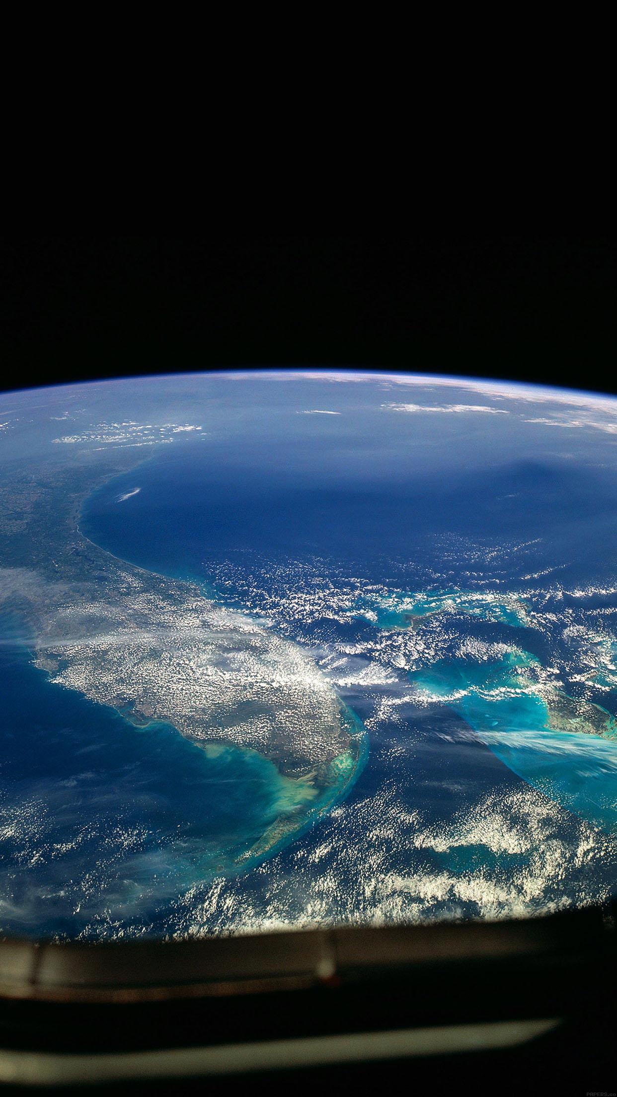 1242x2208 Wallpaper Alien View Of Earth Space
