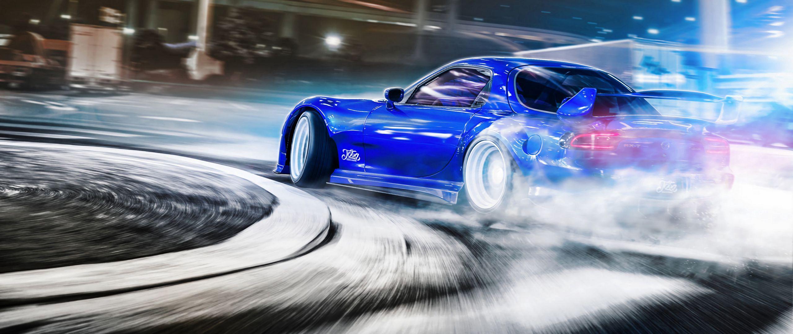 2560x1080 Download wallpaper 2560x1080 car, sportscar, drift, speed, racing dual wide 1080p HD background