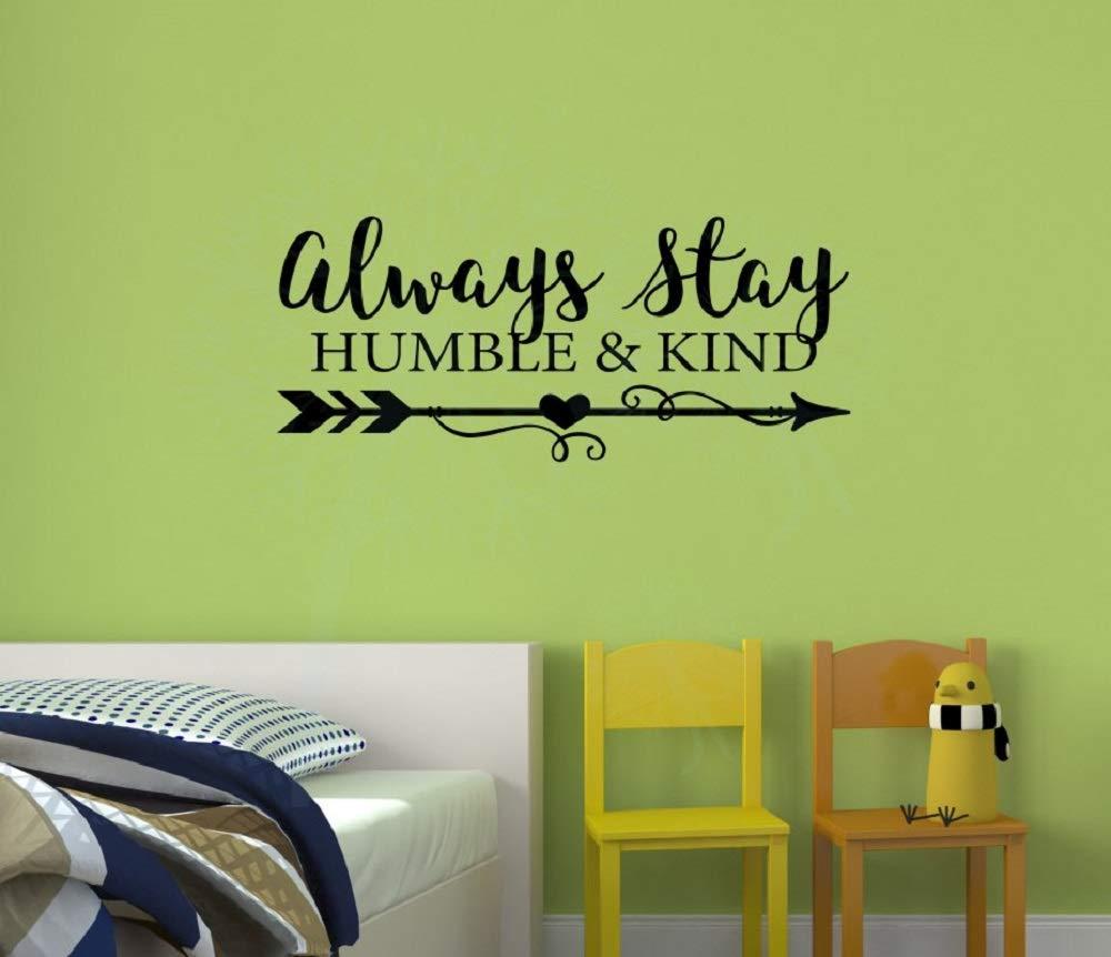 1000x862 Wall Décor Plus More Always Stay Humble & Kind Room Vinyl Arrow Art Inspirational Quotes Stickers Castle Gray Wall Décor Plus More WDPM4245 Tools & Home Improvement Wall Stickers & Murals