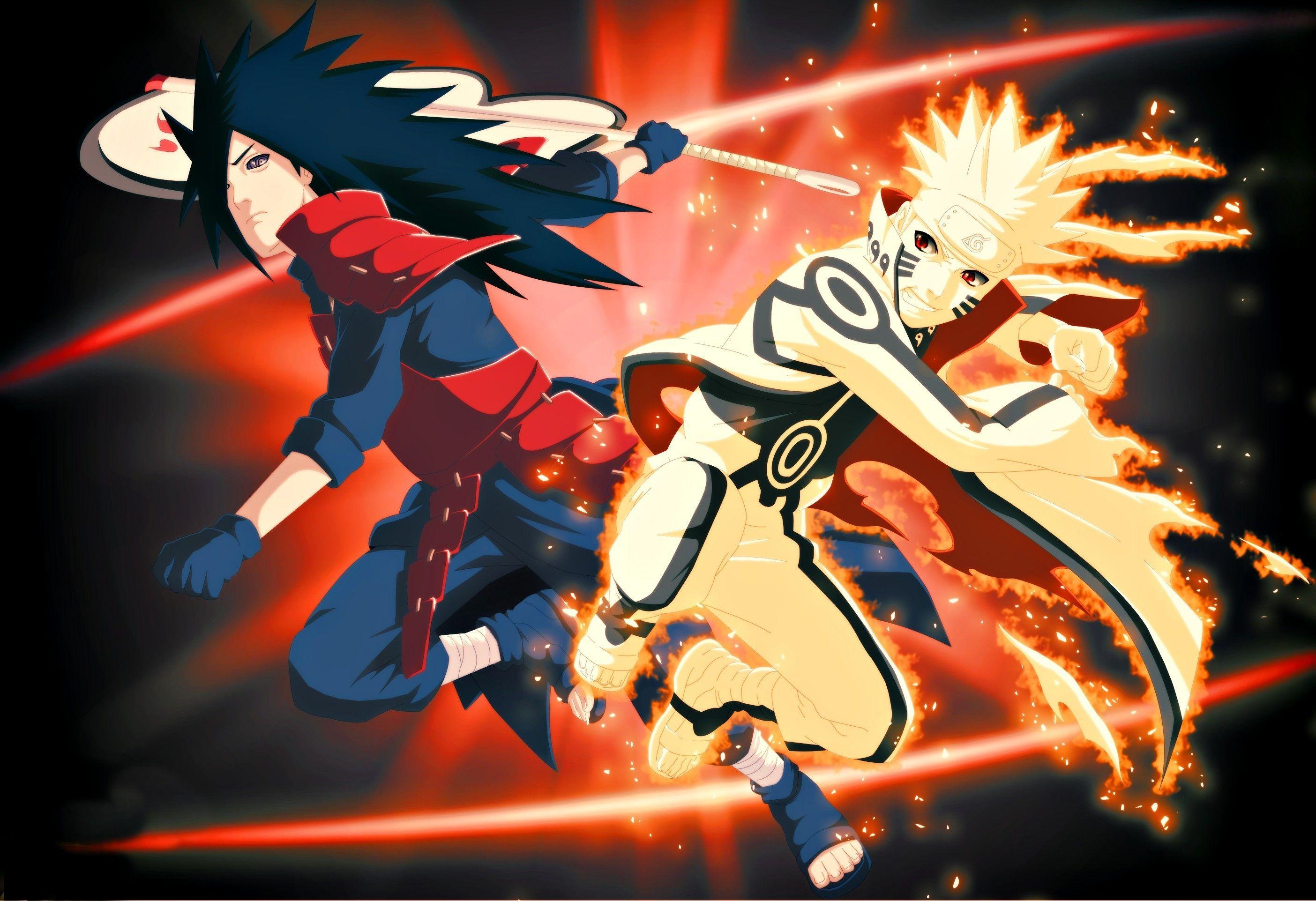 2808x1923 Download wallpaper naruto shippuden, naruto vs madara, uchiha