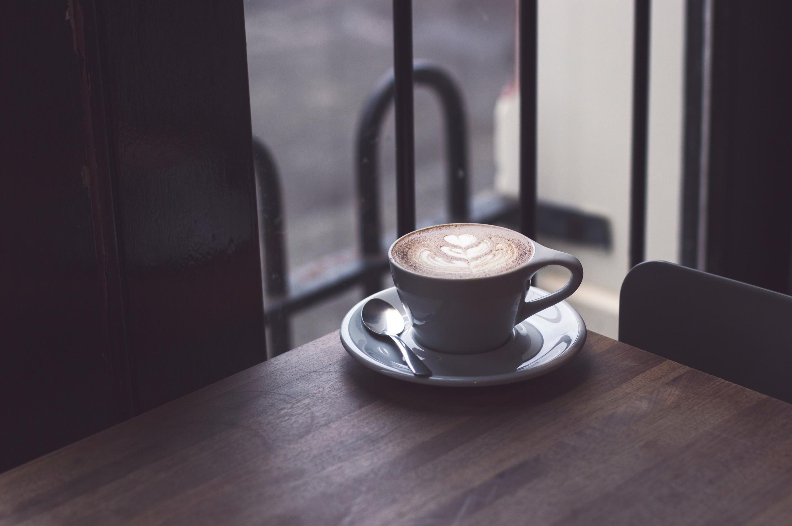 2560x1700 Download 2560x1700 Coffee, Art, Latte, Spoon, Drinks, Espresso, Cup Wallpaper for Chromebook Pixel