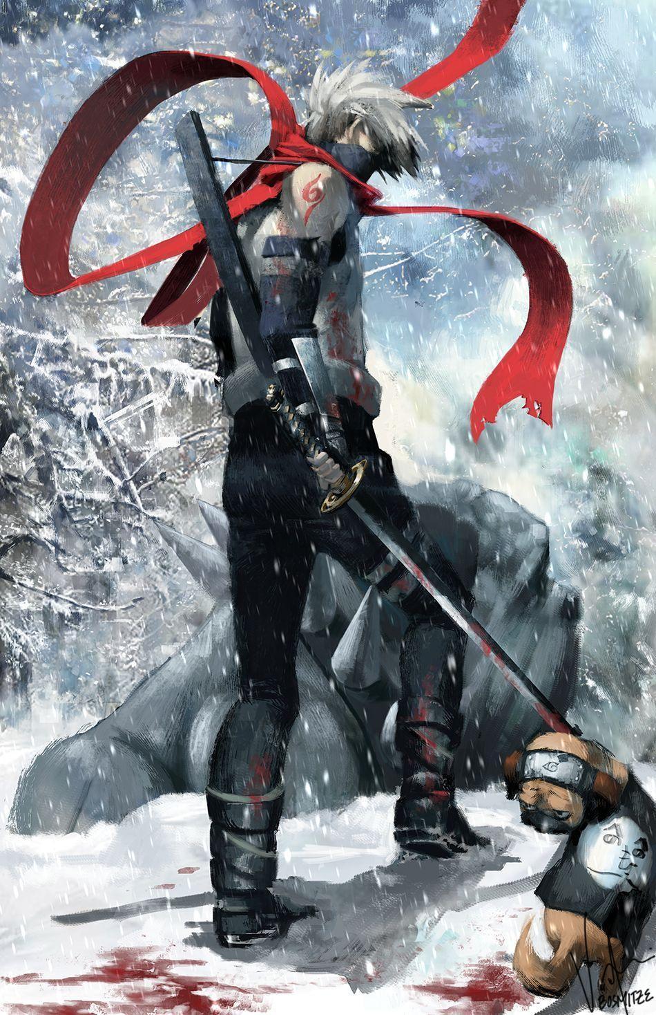 950x1468 Kakashi Anbu Black Ops Wallpaper