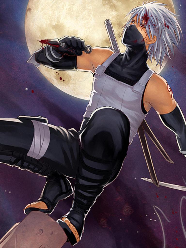 768x1024 Free download Anbu Kakashi Hatake Katana Kunai Blood Anime Konoha Ninja HD Wallpaper [1280x1027] for your Desktop, Mobile & Tablet. Explore Kakashi Anbu Wallpaper. Kakashi Sensei Wallpaper, Kakashi iPhone