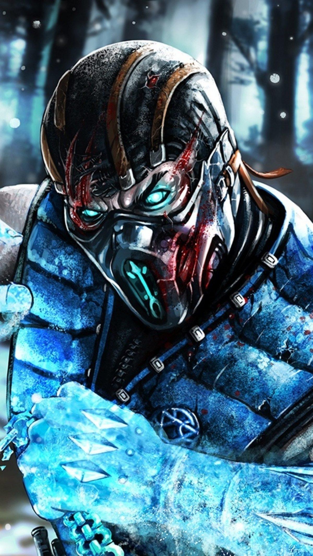 1200x2133 Preview Wallpaper Mortal Kombat, Sub Zero, Ninja, Art