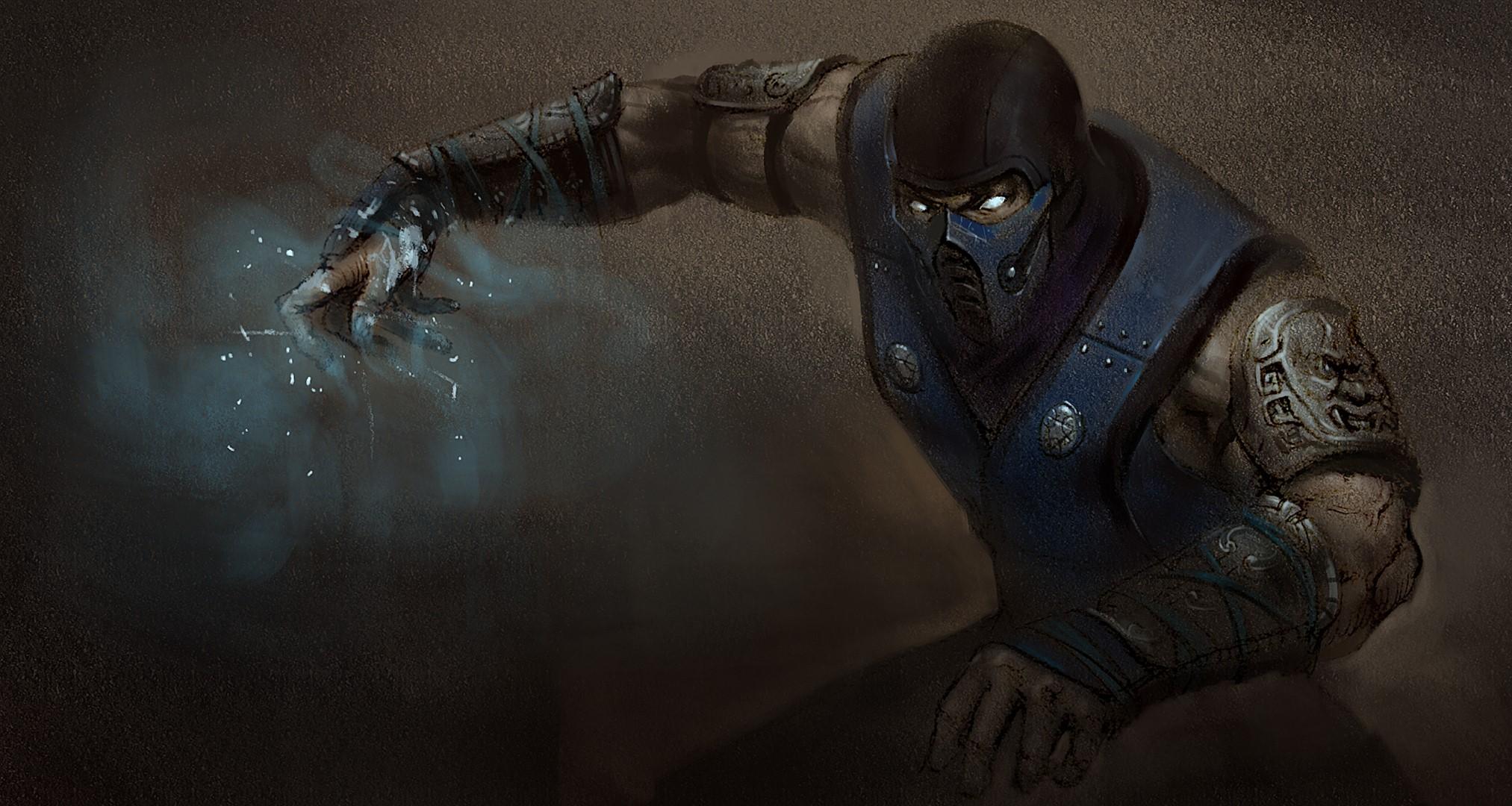 2025x1080 2025x1080 Mortal Kombat, Ninja, Sub Zero, Art Wallpaper