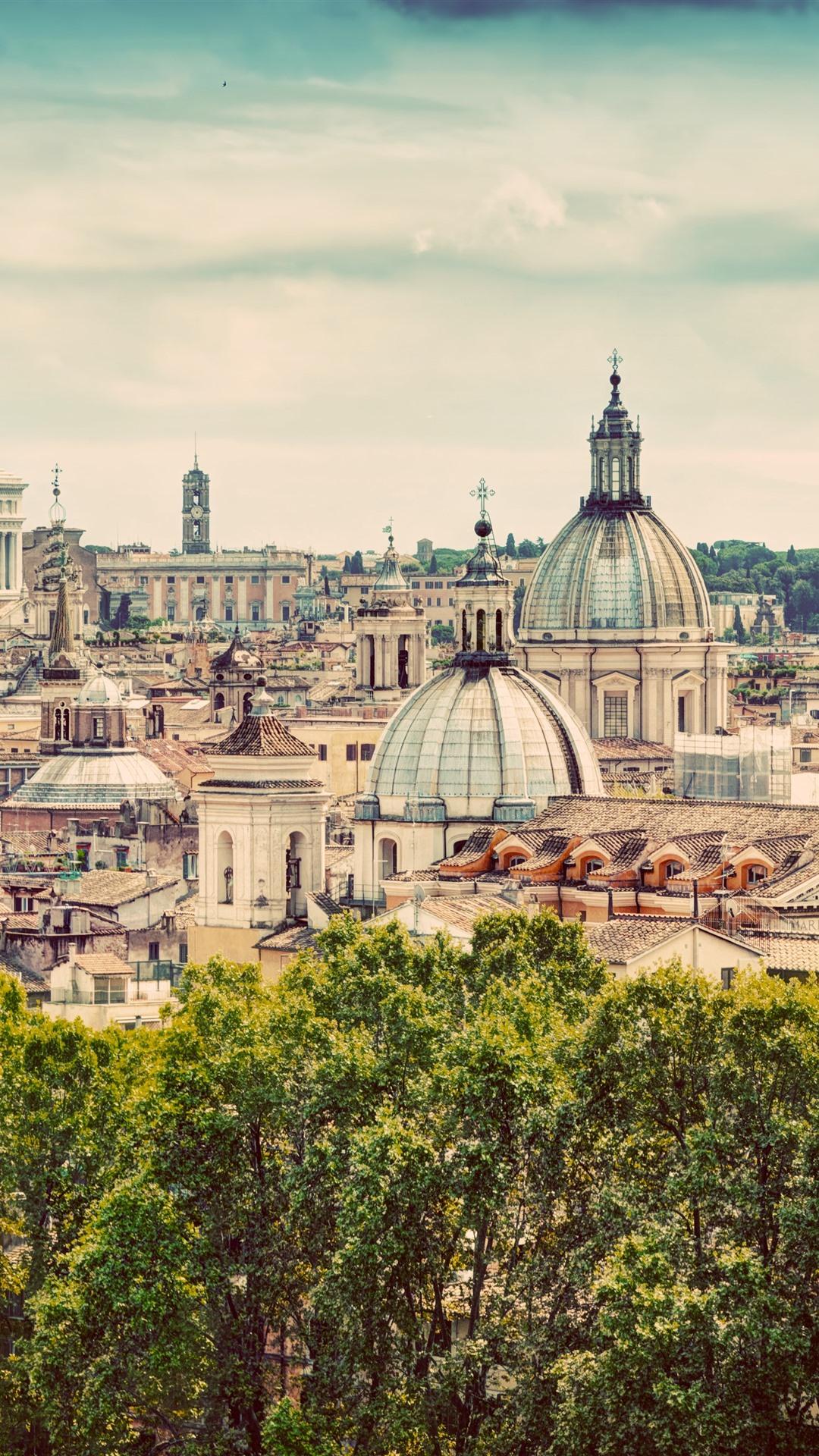 1080x1920 Wallpaper Travel to Rome, Italy, Europe, city view 5120x2880 UHD 5K Picture, Image
