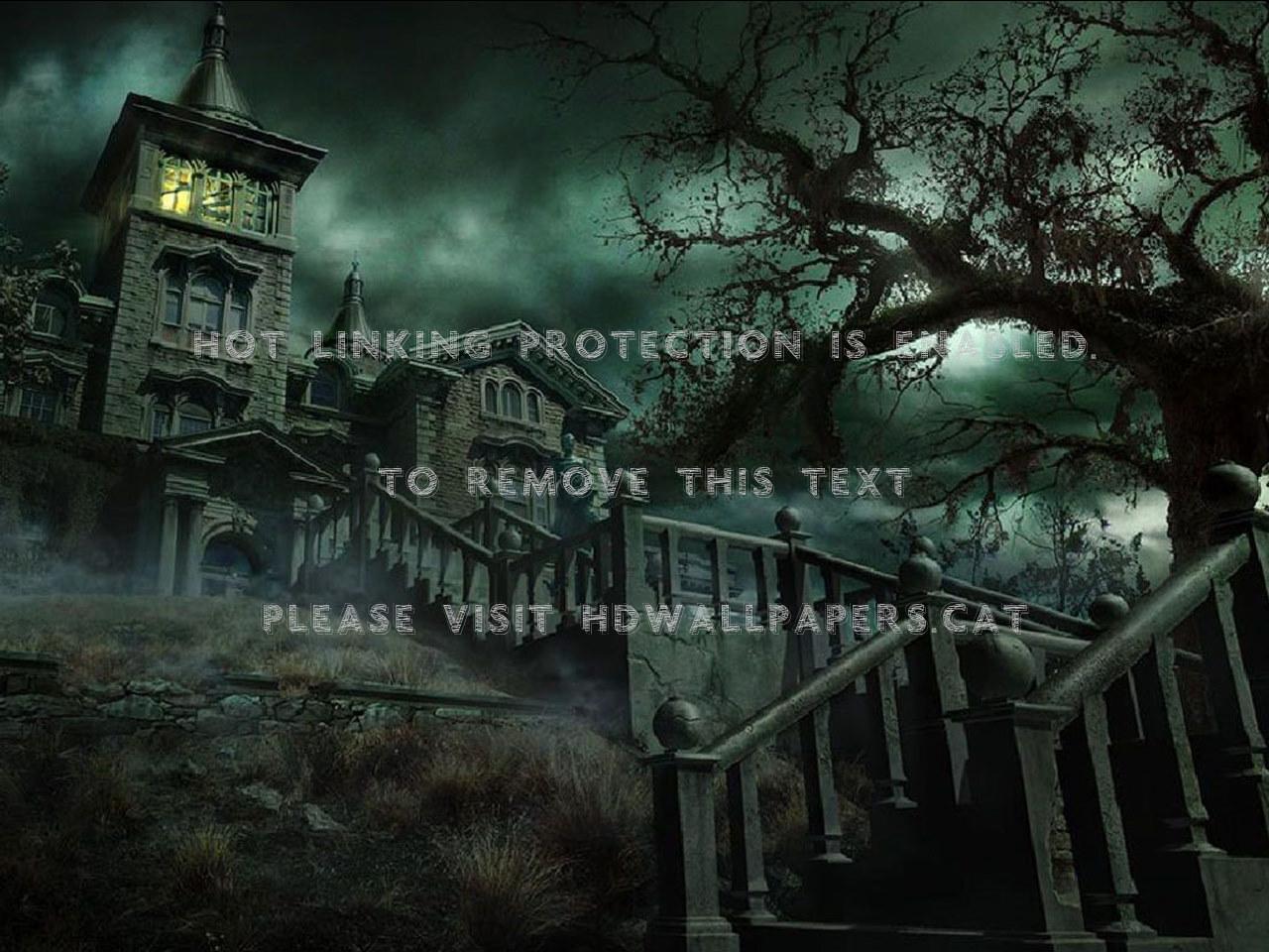 1280x960 haunted castle spooky gothic halloween dark