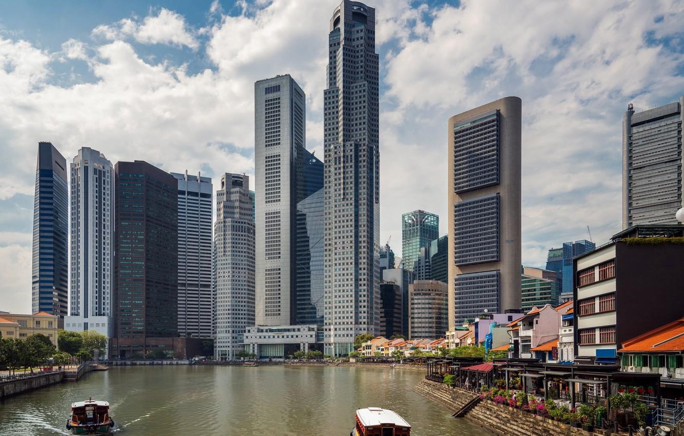 1332x850 Wallpaper the city, day, Singapore, skyscrapers, Singapore, Singapore city image for desktop, section город