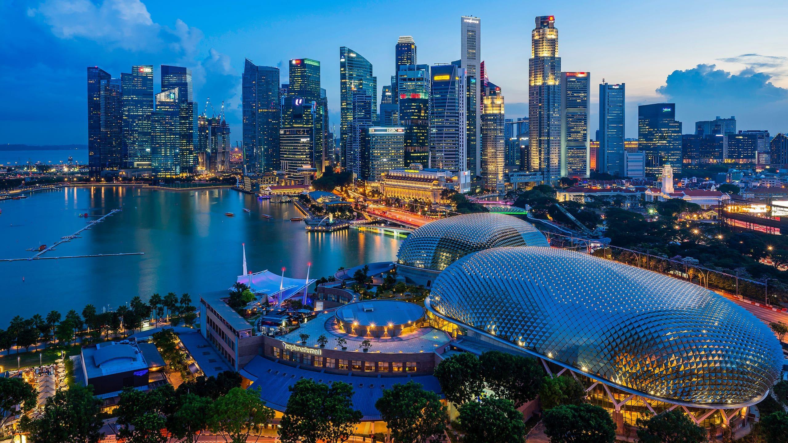 2560x1440 Singapore Hotels, 5 Stars. Orchard Road. Grand Hyatt Singapore