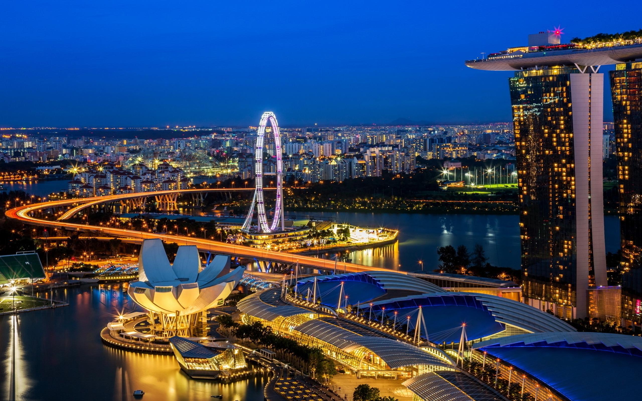 2560x1600 Singapore Skyline Wallpaper, Image, Background, Picture