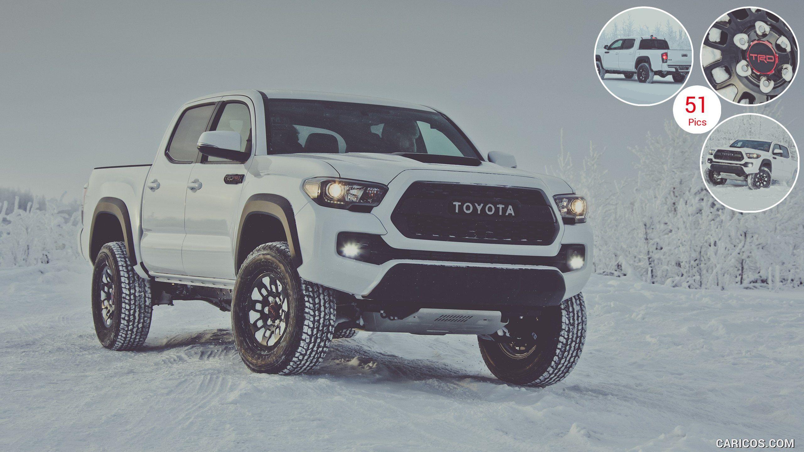 2560x1440 Toyota Tacoma TRD Pro in Snow. HD Wallpaper