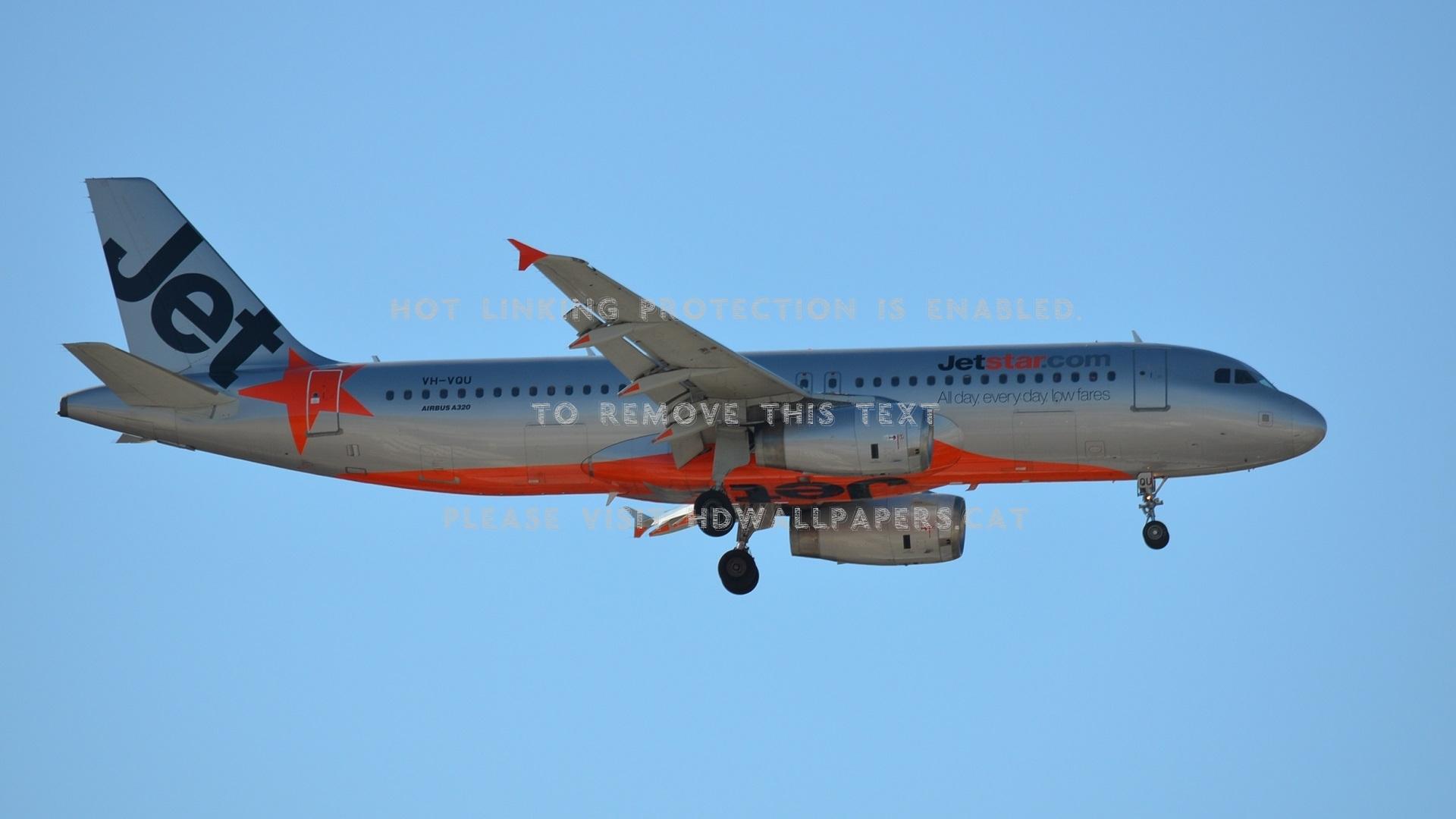 1920x1080 airbus a320 jetstar plane transport