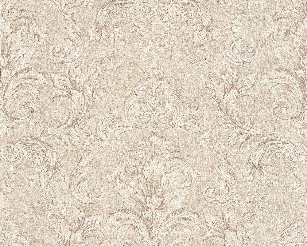 1000x800 Wallpaper Versace Ornament Cream Silver 96215 2