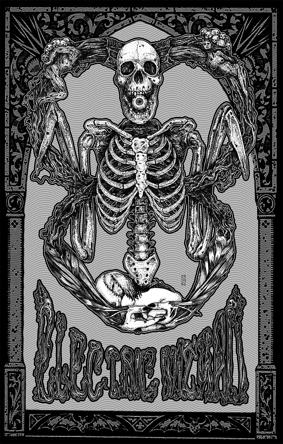 955x1500 Electric Wizard fan artwork print. second version. #electricwizard #poster #occult #illustration #artwork #manesc. Poster artwork, Artwork prints, Illustration