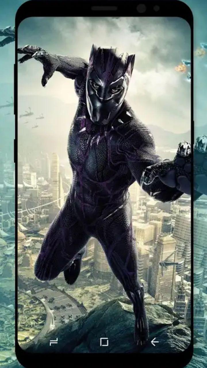 720x1280 Black panther 4K wallpaper for Android