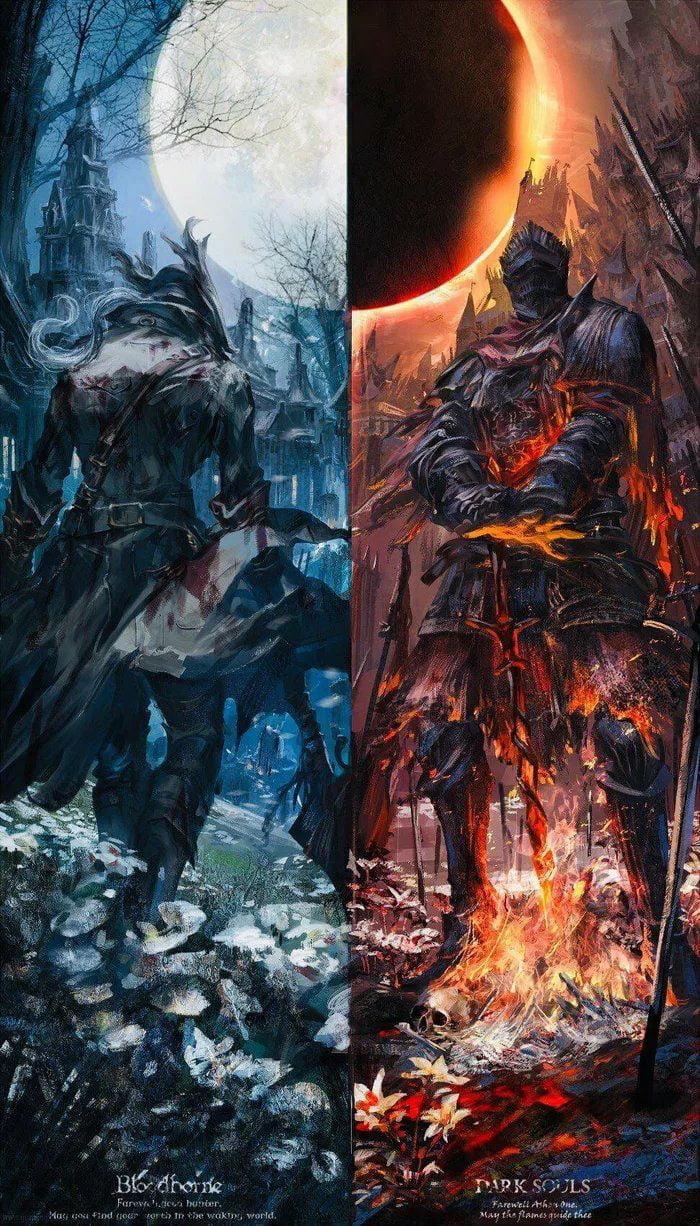 700x1226 Bloodborne Dark Souls Poster