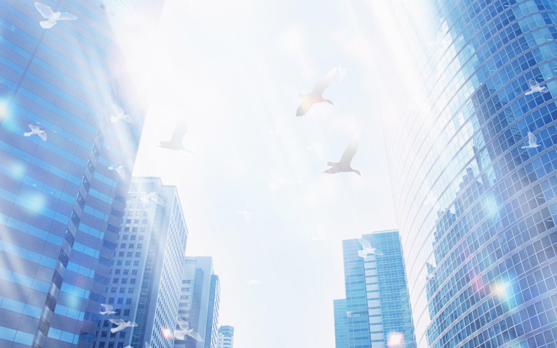 1920x1200 building urban drawing anime wallpaper