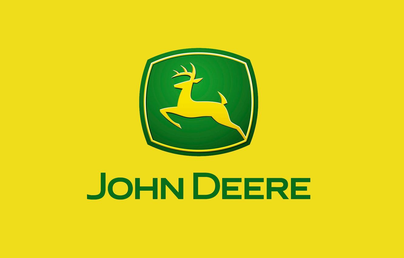 1332x850 Wallpaper logo, construction, farming, John Deere image for desktop, section другая техника