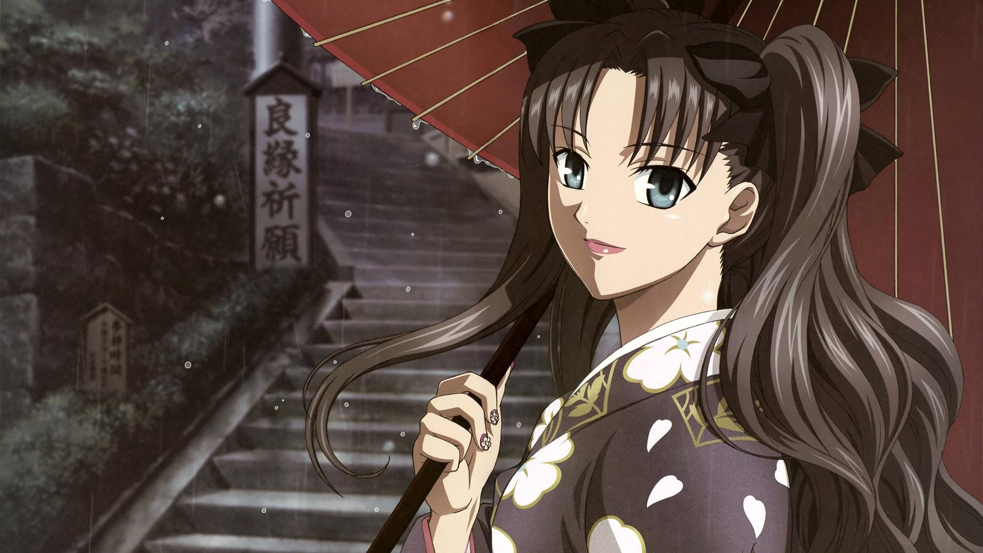 1920x1080 Anime Girl With Umbrella HD Wallpaperx1080